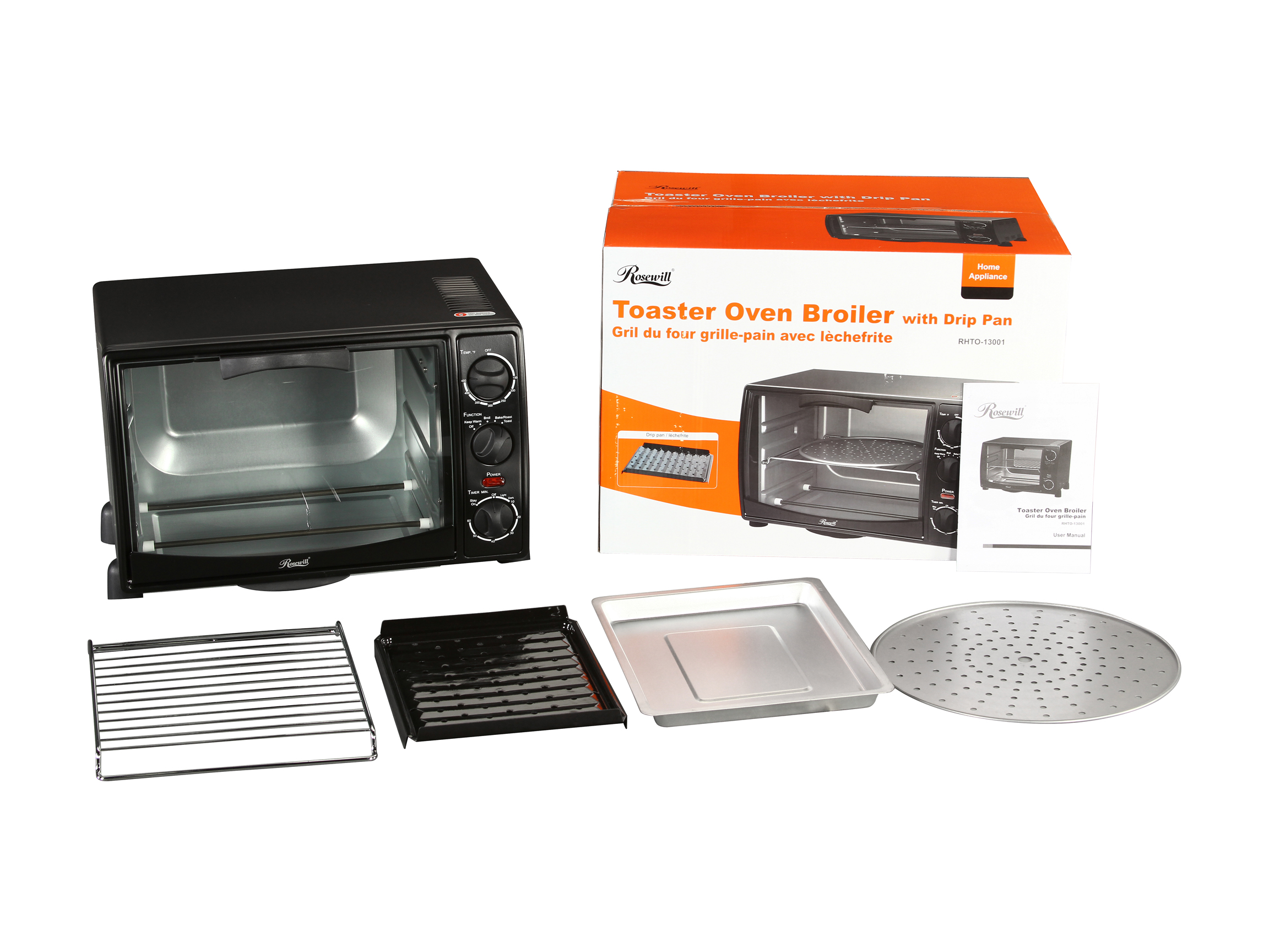 Rosewill 1500 W 6 Slice Black Toaster Oven Only $37.99! FREE Shipping!