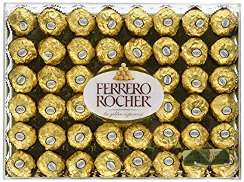 Ferrero Rocher Fine Hazelnut Chocolates, 48-ct Just $11.26!! Great for Mother’s Day!