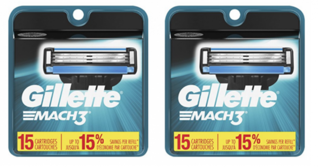 Gillette Mach3 Men’s Razor Blade Refills 15-Count Just $19.49!