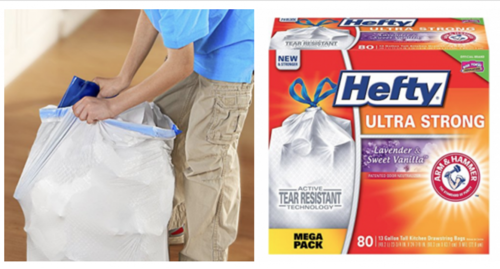 Hefty Ultra Strong 13-Gallon Trash Bags 80-Count Just $8.64 Shipped!