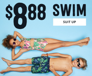 $8.88 Swim At Crazy 8! Stock Up For Summer!