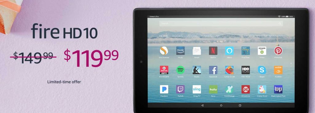Price Drop! Grab a Fire HD10 for just $119.99! Just In Time For Mother’s Day!