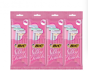 BIC Silky Touch Women’s Twin Blade Disposable Razor 40-Count $7.99!