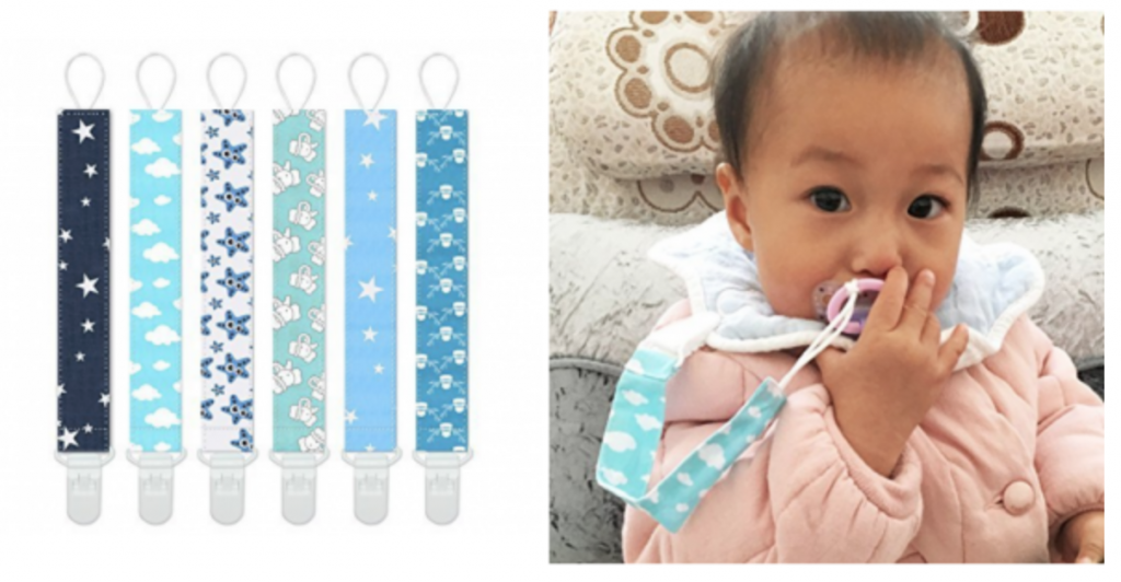 Pacifier Clip for Boys and Girls 6-Pack Just $6.92!