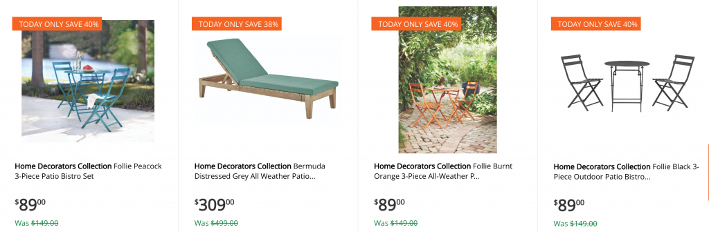 Save Up To 40% Off Patio Furniture Today Only At Home Depot! 3-Piece Bistro Sets Just $89.00!