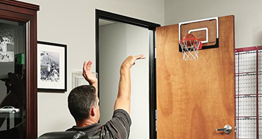 Pro Mini Basketball Hoop W/ Ball & Shatter Resistant Backboard $21.55!