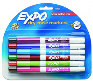 EXPO Low Odor Dry Erase Marker Fine Point 12-Count Just $6.66 As Add-On Item!