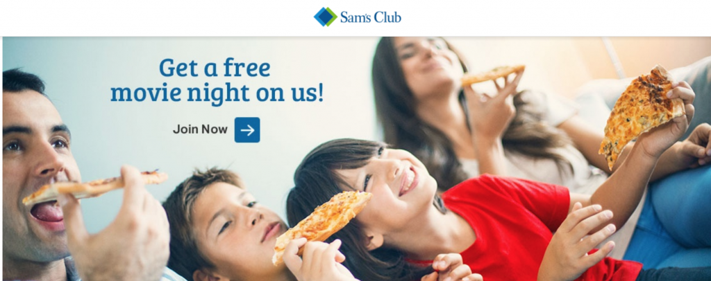 Join Sam’s Club For Just $45.00! Get $25 VUDU Movie Credit, $10 Sam’s Club Gift Card, & FREE Dinner!