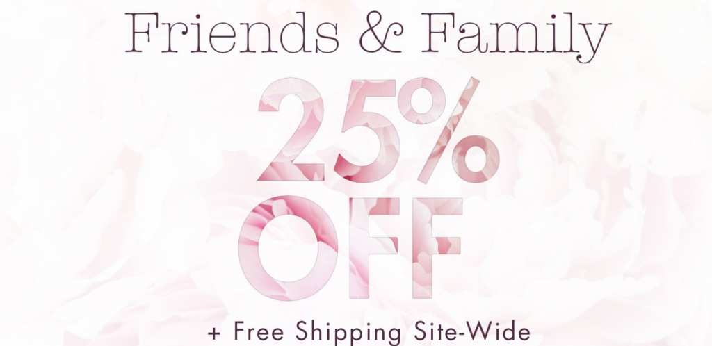 Stila Friends & Family Sale! 25% Off & FREE Shipping!