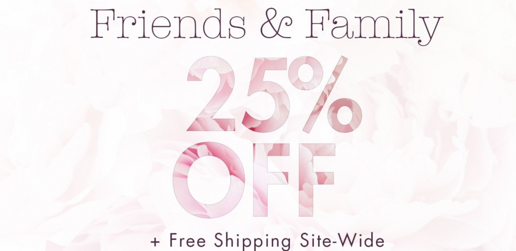 Stila Friends & Family Sale! 25% Off & FREE Shipping! Stila Friends & Family Sale! 25% Off & FREE Shipping!