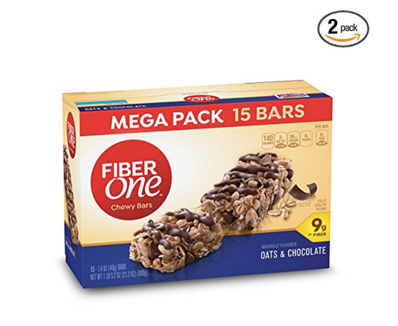Fiber One Chewy Bar, Oats and Chocolate 15-Count 2-Pack $9.28 Shipped!