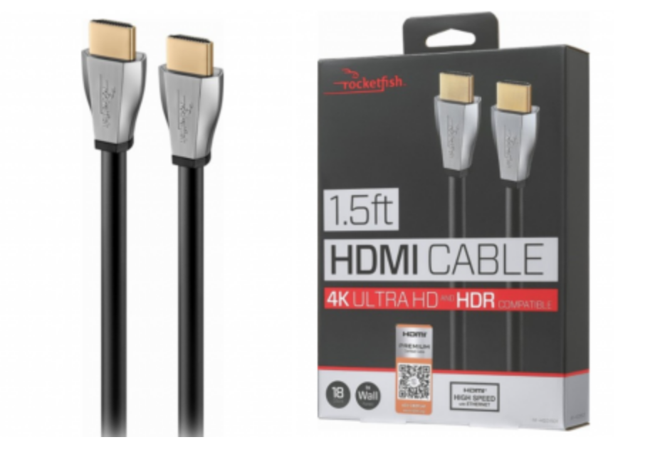 Rocketfish 1.5′ 4K Ultra HD In-Wall HDMI Cable Just $7.99! (Reg. $19.99)