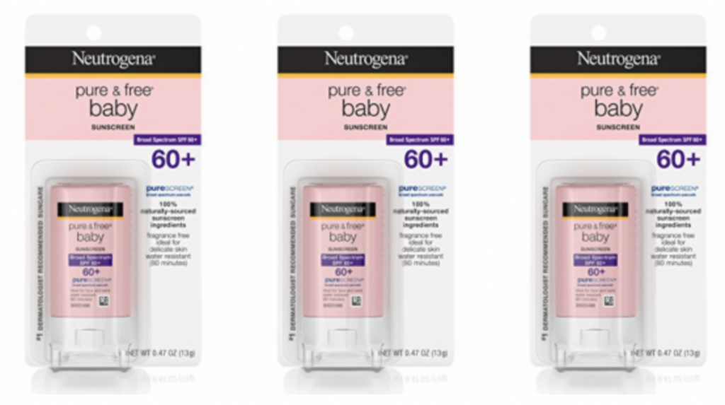 Neutrogena Pure & Free Baby Sunscreen Stick SPF 60 $5.70 Shipped!