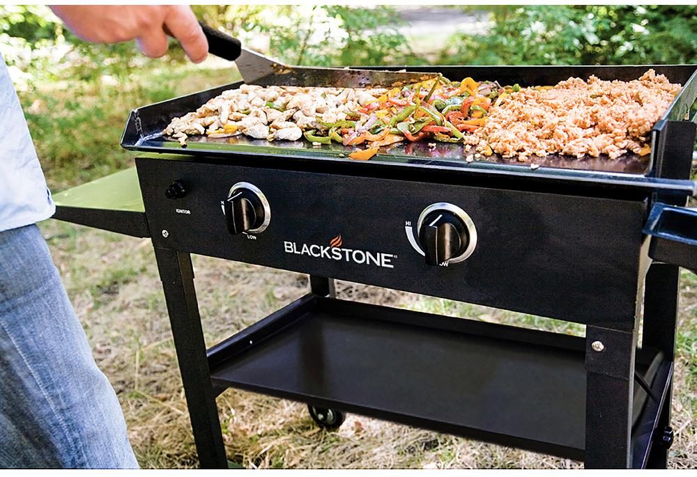 Blackstone 28 in. 2-Burner Propane Gas Grill in Black with Griddle Top—$123.77!