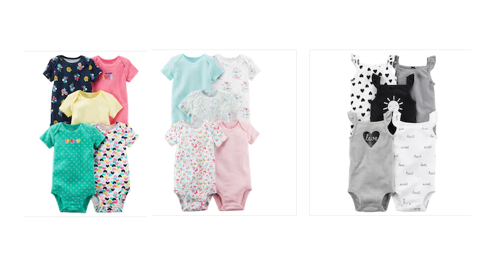 Carter’s Infant Short Sleeve Bodysuits 10 for $13.60! That’s Only $1.36 Each!