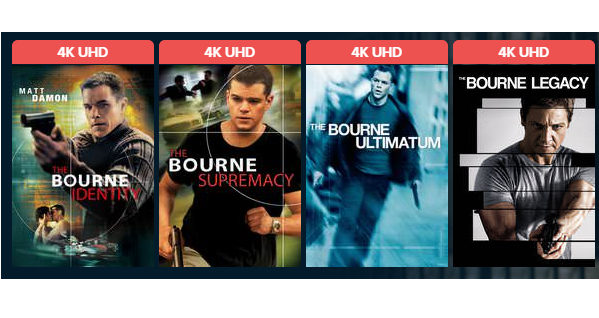 Jason Bourne 1-5 Bundle Only $24.99!
