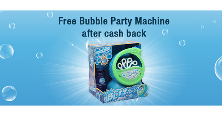 LAST DAY for this FUN Freebie! Get a FREE Bubble Party Machine from TopCashBack!