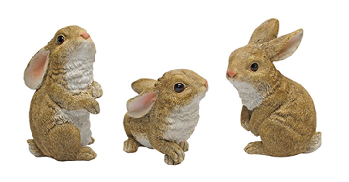 Design Toscano The Bunny Den Rabbits Garden Animals, Set of Three – Just $11.99!