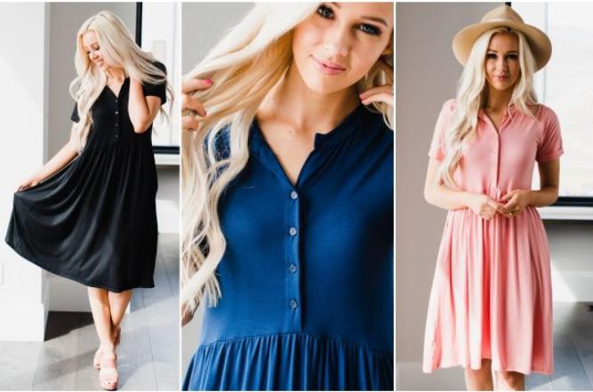 Button Down Pocket Midi – Only $26.99!