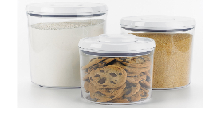 OXO Good Grips 3-Piece Airtight POP Round Canister Set Only $27.99 Shipped! (Reg. $40) Great Reviews!