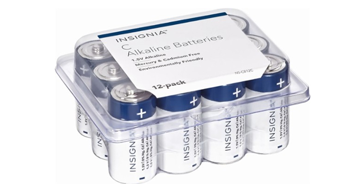 Insignia C Batteries 12-Pack – Just $8.99!