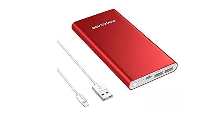 Poweradd Pilot External Battery Pack with Lightning 8-Pin Cable – Just $24.99!