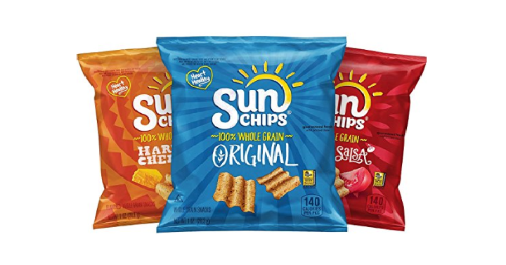 SunChips Multigrain Chips Variety Pack, 40 Count Only $11.88 Shipped!