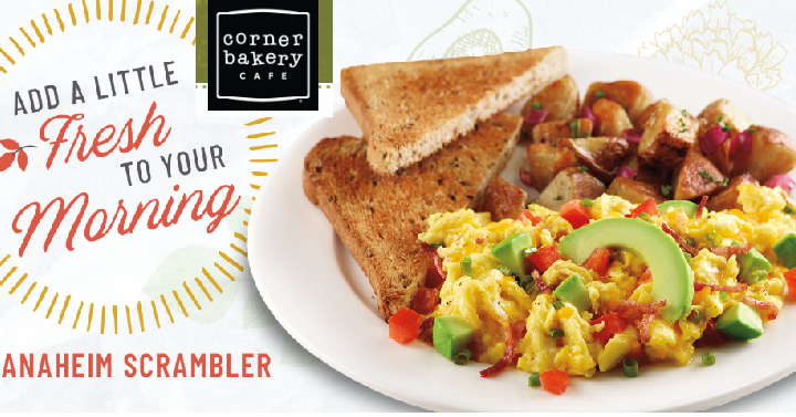 Take Mom Out! Corner Bakery Cafe: Buy One, Get One FREE Breakfast, Lunch or Dinner!