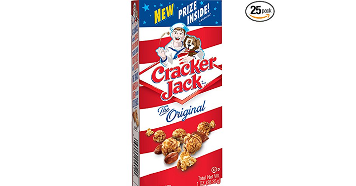 Cracker Jack Original Caramel Coated Popcorn & Peanuts, 1 Ounce Boxes – Pack of 25 – Just $7.13!