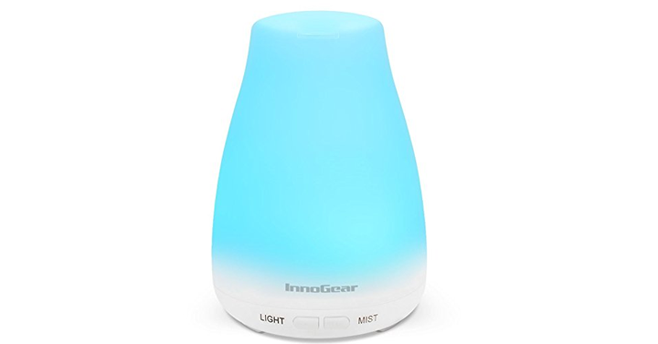 Aromatherapy Essential Oil Diffuser with 7 Colors LED Lights and Waterless Auto Shut-off