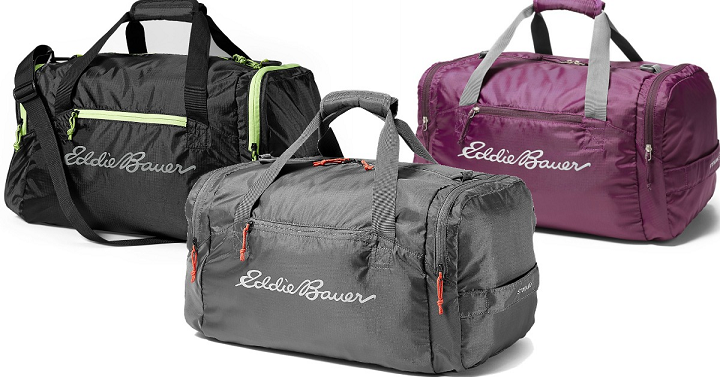 Eddie Bauer Stowaway Duffle Bags Only $20! (Reg $40)