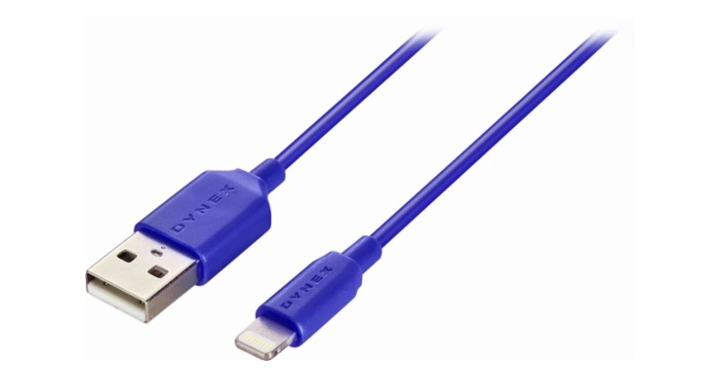 Dynex Apple MFi Certified 3′ Lightning-to-USB Charge-and-Sync Cable – Just $1.99!