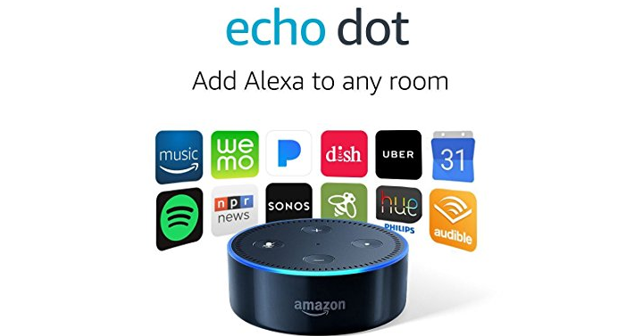 Amazon Echo Dot 2nd Generation – Just $39.99!