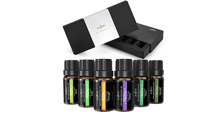 Anjou 100 Pure Top 6 Aromatherapy Essential Oil Set – Just $11.99!