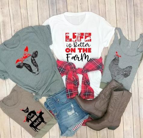 Havin’ Fun on the Farm Tees and Tanks – Only $13.99!