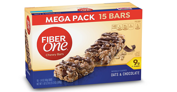 Fiber One Chewy Bars (Oats & Chocolate) 30 Count Only $9.28 Shipped!