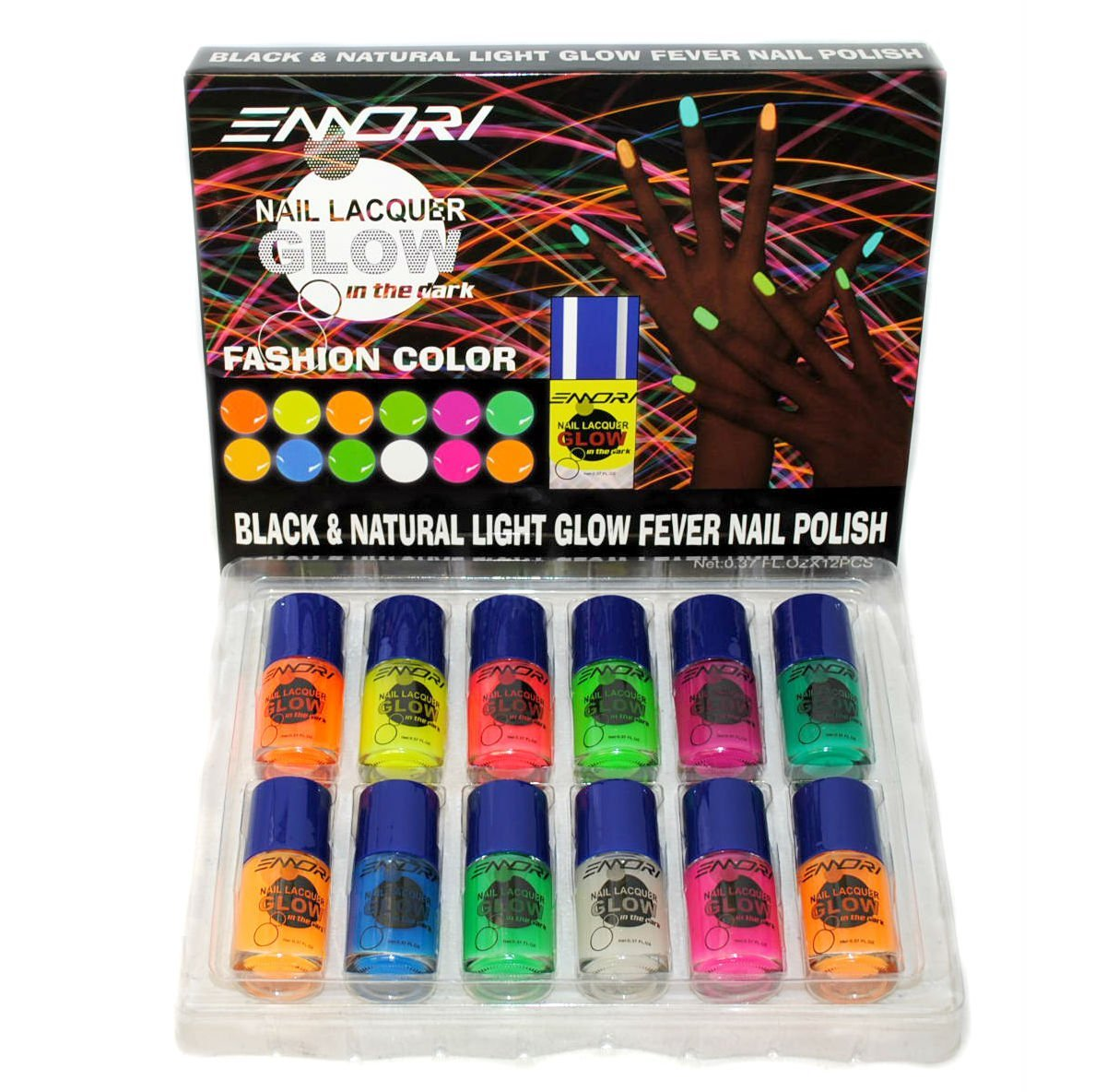 12 Color Glow in The Dark Nail Polish Only $1.41 Per Bottle!