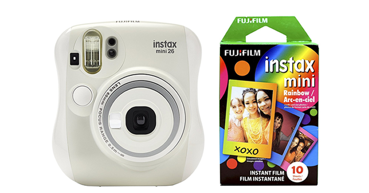 Fujifilm Instax Mini 26 + Rainbow Film Bundle – Just $54.99!