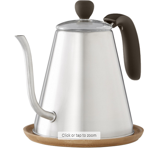 Caribou Coffee – 34-Oz. Stainless Steel Silver Kettle for Just $9.99! (Reg. $30)