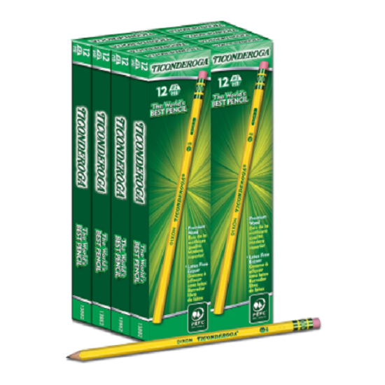 Ticonderoga 96 Count Pencils Only $9.96! (That’s Only 10 Cents Each!)