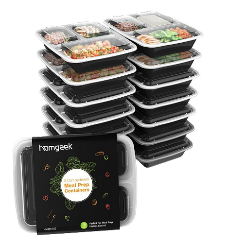 Homgeek 15 Pack Meal Prep Containers Only $12.91 with code!