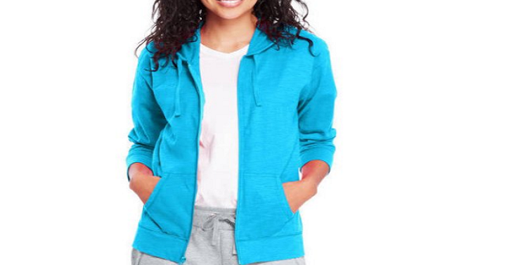 Women’s Slub Jersey Cotton Full Zip Hoodie (11 Colors) Just $8!