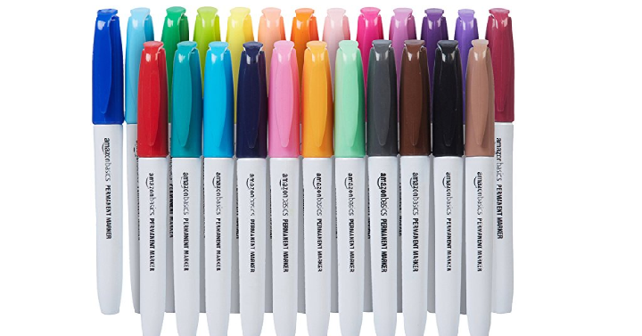 AmazonBasics Permanent Markers (24-Pack) Only $5.49! (Reg. $10) Add-On Item