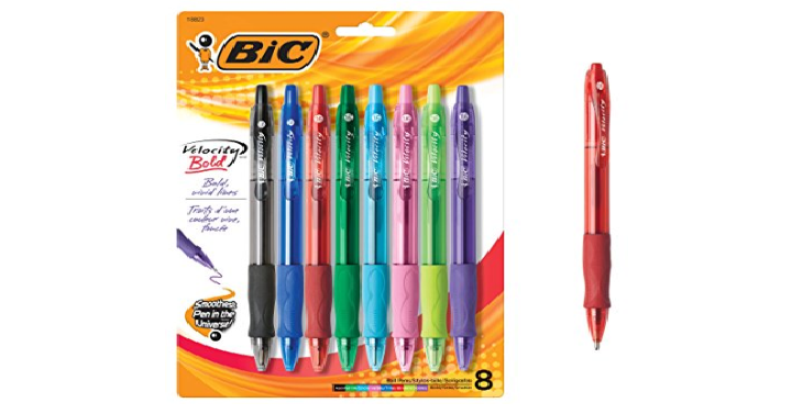 BIC Velocity Bold Fashion Retractable Ball Pen Assorted, 8-Count Only $3.61! (Reg. $8.29)