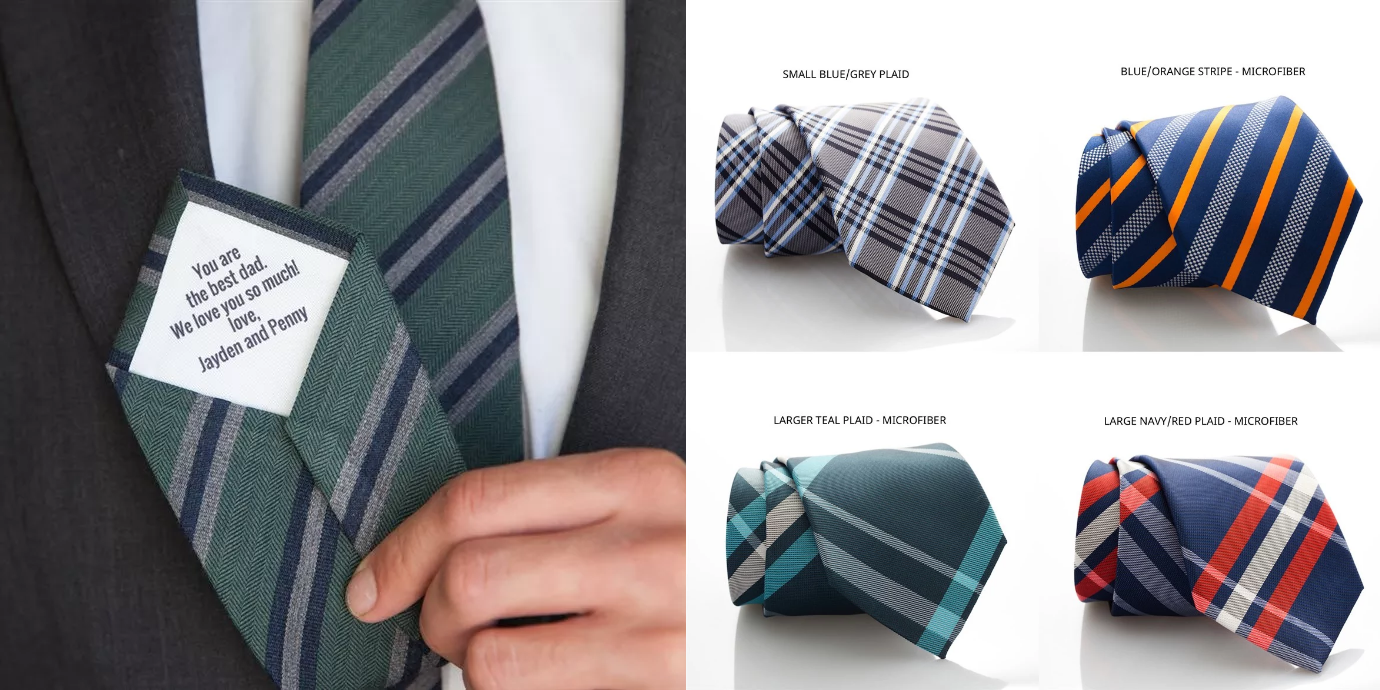 Personalized Men’s Ties Only $16.99! Great Gift for Dad!!