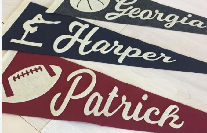 Personalized Felt Pennant – Only $15.99!