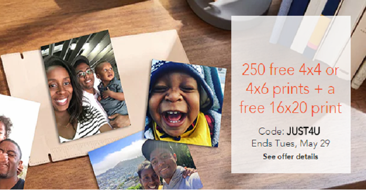 FREE 16×20 Print & 250 4×6 Prints From Shutterfly! (Just Pay Shipping)