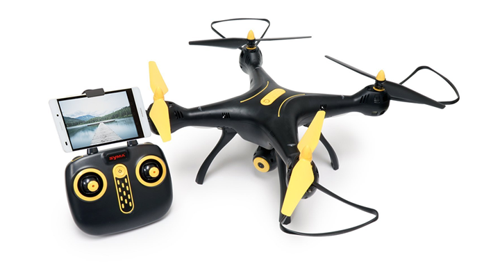Tenergy Syma X8SW Wi-Fi FPV Quadcopter Drone w/ 720P HD Camera – Just $69.98!
