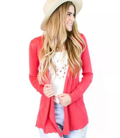 Scalloped Cardigan – Only $21.99!