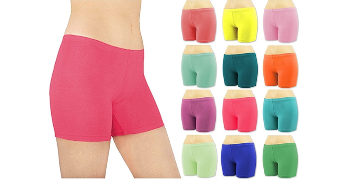 Basics Women’s Cotton Stretch Boy Shorts (6 Pack) Only $18.99 Shipped! That’s Only $3.16 Each!